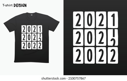 "Goodbye 2021 hello 2022". Typography lettering quote design. Typography funny phrase. Welcome 2022.Happy new year 2022. For stickers, t-shirts,mugs, etc. Eps 10