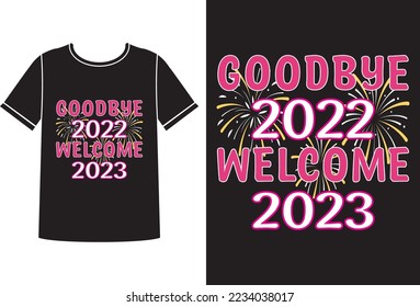 Plantilla de diseño de camisetas de Goodbye 2022