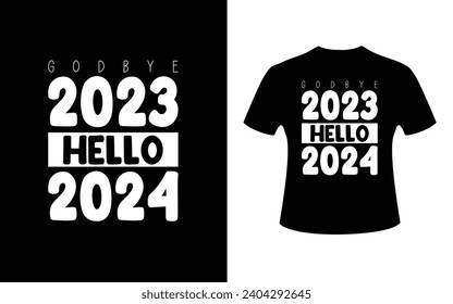 Goodbye 2023 hello 2024 event, new year, number, party, typography, design, happy new year, 2024, vector, 2024 new year


