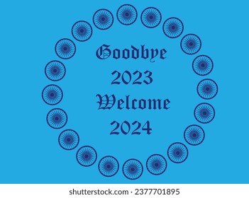 adios 2023 bienvenidos 2024 imágenes hd fondo de pantalla fotos fotos de fotos de alegres diseños de camisetas de año 2024 plantillas de diseño de caligrafía vectorial tipografía letra letras de escritura a mano fondo