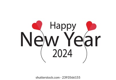 Goodbye 2023 welcome 2024 hd-images wallpapers happy new year 2024 calligraphic typography t shirt design vector template love heart font background pics photos pictures img love icon