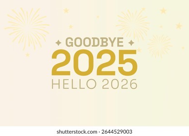 Goodbye 2025 Hello 2026 Design