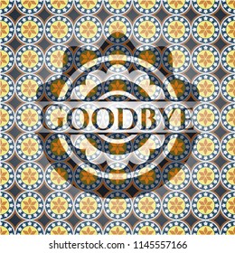 Goodbye Arabic Emblem Background Arabesque Decoration Stock Vector ...