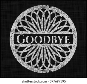 Goodbye Chalk Emblem Retro Style Chalk Stock Vector (Royalty Free ...