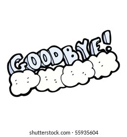 "goodbye" in clouds cartoon