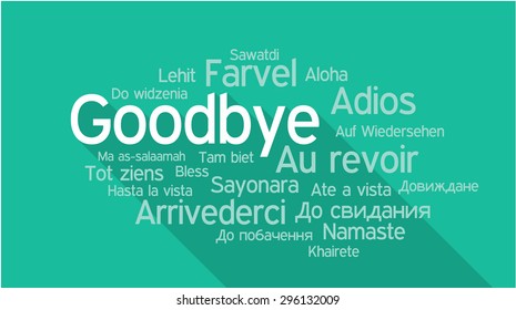 1,588 Goodbye language Images, Stock Photos & Vectors | Shutterstock