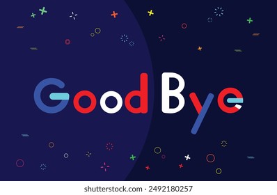 Goodbye! Isolated vector illustration and motion graphics