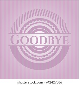 Goodbye Pink Emblem Stock Vector (Royalty Free) 742427386 | Shutterstock