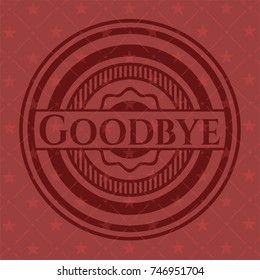 Goodbye realistic red emblem