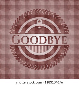 Goodbye red seamless geometric emblem.