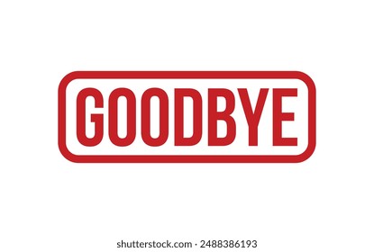 Goodbye Rubber Stamp Seal Vector