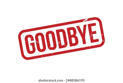 Adiós Sello de sello de goma Vector