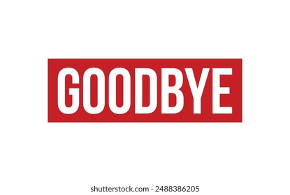 Goodbye Rubber Stamp Seal Vector