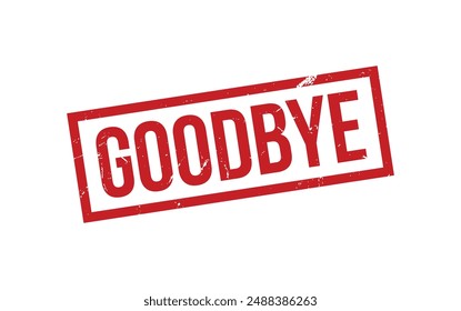 Goodbye Rubber Stamp Seal Vector