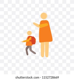 Goodbye vector icon isolated on transparent background, Goodbye logo concept