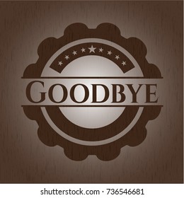 Goodbye vintage wood emblem