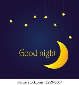 Goodnight Background Stock Vector (Royalty Free) 225345307 | Shutterstock