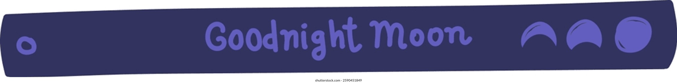 Goodnight Moon Children Book Vector Illustration