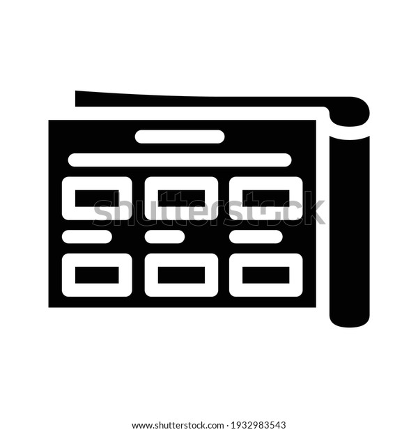 goods catalog glyph icon\
vector. goods catalog sign. isolated contour symbol black\
illustration