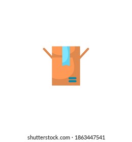Warensymbol. E-Commerce und Shopping Icon. Einfach, flach, Farbe.