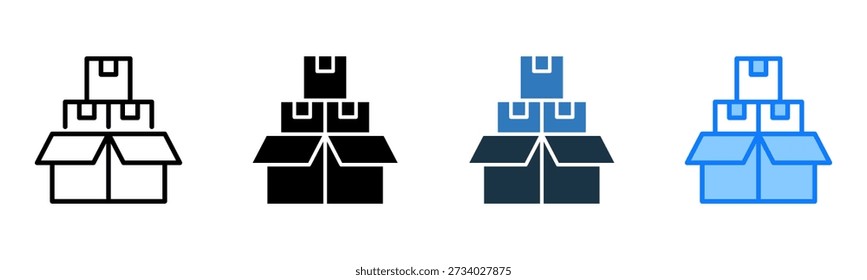 Goods icon multiple style Vector Illustration