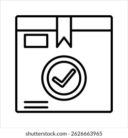 Warensymbol. Einfache Vektorkonturgrafik