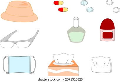 Goods for measures against pollen allergies
