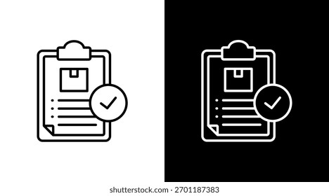 Pedidos de productos White Icon Set Design