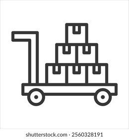 Goods Outline Icon Vector Illustration