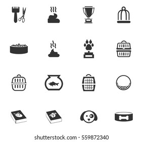 goods for pets vector icons for user interface design