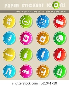 goods for pets vector icons for user interface design