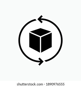 Goods Returnable Icon  - Vector Logo Template.