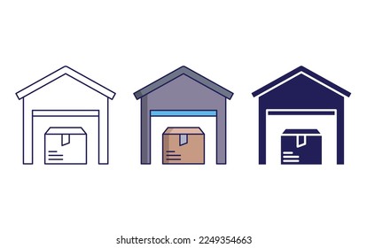Goods storage icon vector illustration