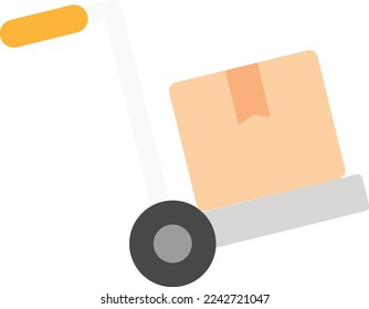 ilustración plana vectorial de mercancías
