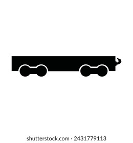 Goods trolley icon vector illustration logo design