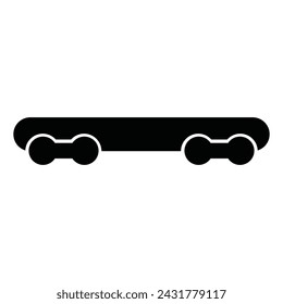 Diseño de logotipo de ilustración vectorial de icono de carro de mercancías