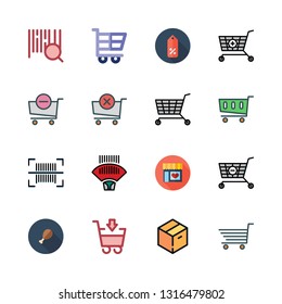 goods vector icon set