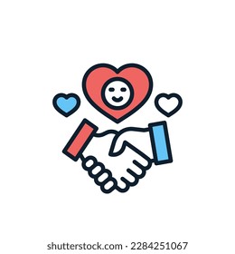 Goodwill Symbol in Vektorgrafik. Illustration