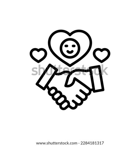 Goodwill icon in vector. Illustration