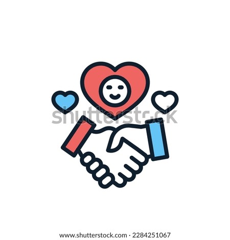 Goodwill icon in vector. Illustration