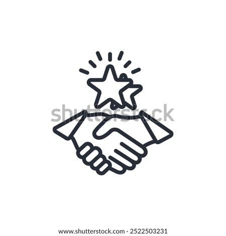 goodwill icon. vector.Editable stroke.linear style sign for use web design,logo.Symbol illustration.