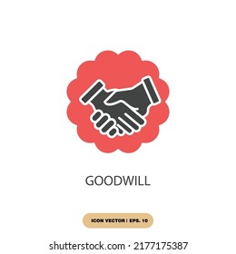 goodwill icons  symbol vector elements for infographic web