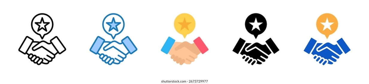 Goodwill multiple style icons set design vector illustration.