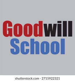 Diseño de Goodwill School para camisetas