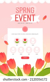 Plantillas de compras de primavera de buena voluntad del evento