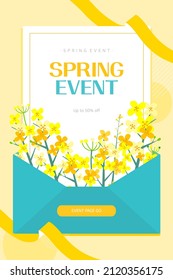 Plantillas de compras de primavera de buena voluntad del evento