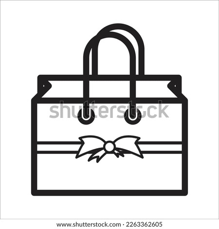 goody bag - gift icon vector design template