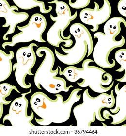 Goofy Ghosts Seamless Pattern