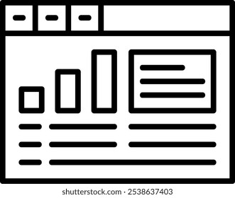 Símbolo de design de ícone de vetor do Google Analytics