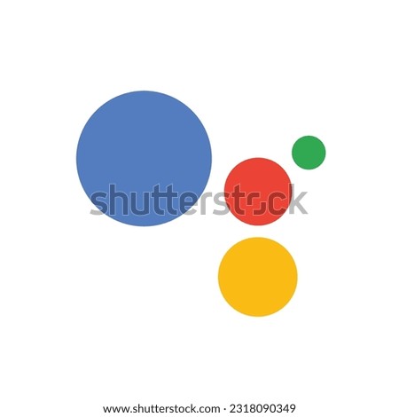 Google Assistant application icon made manually based on vector.